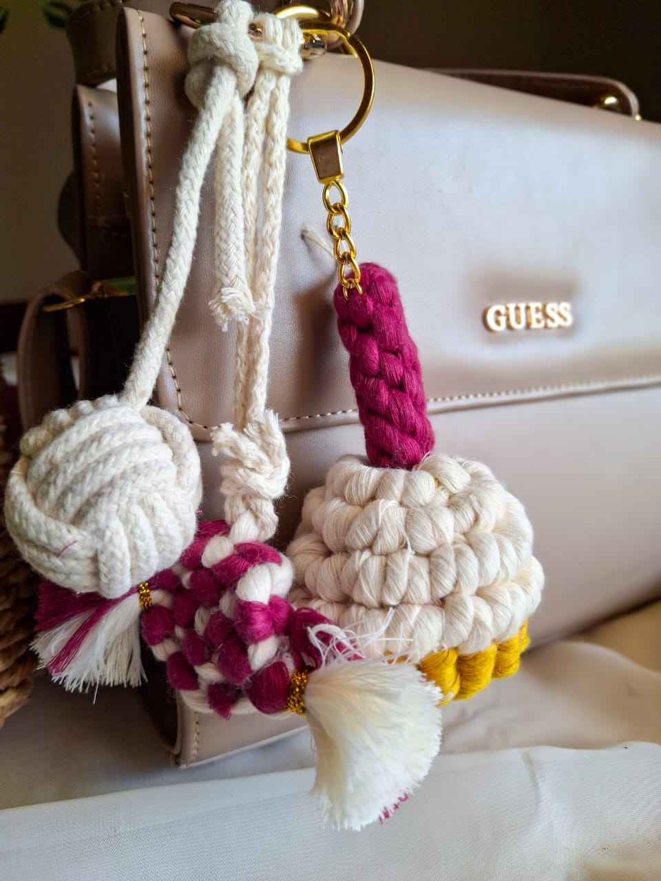 macrame bag charms 23 candies bag charm