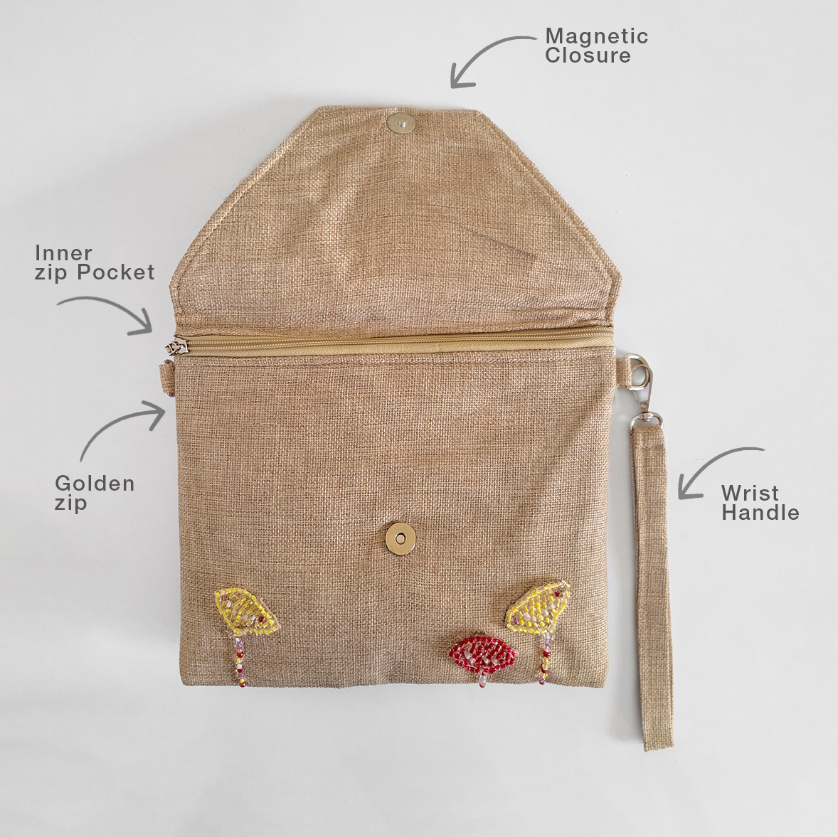 Clutch نفرتاري 5 bag features square 2