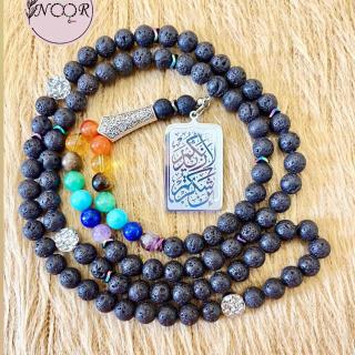 7 chakra with lava stone rosary
