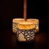 luxurious Marble candle handcrafted with natural beeswax & pure essential oils. Wrapped in antique copper detail for lovers of heritage and timeless elegance