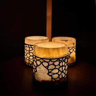 Marble Candle "Vanilla"