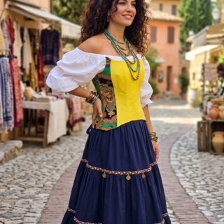 Yellow corset