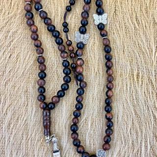 100 beads wood rosary