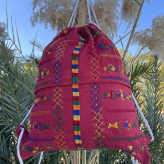 Siwi Embroidered cotton Tote back bag 38*40