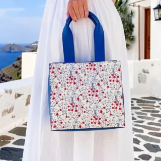 Linum blue spring summer bag