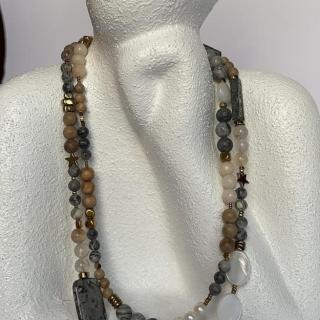 EARTH & MOON NECKLACE