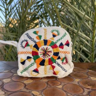 Siwi Embroidered cotton purse 12*12