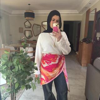 New Arrivals 68 Mix Orange & Fushia Shawl