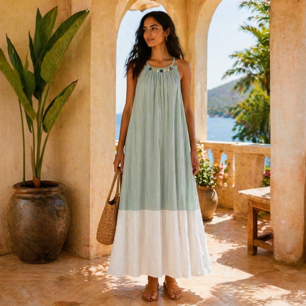 Agate Breeze Cotton Dress 1 Agate Breeze Cotton Dress