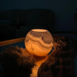 Moon Marble Glow Candle