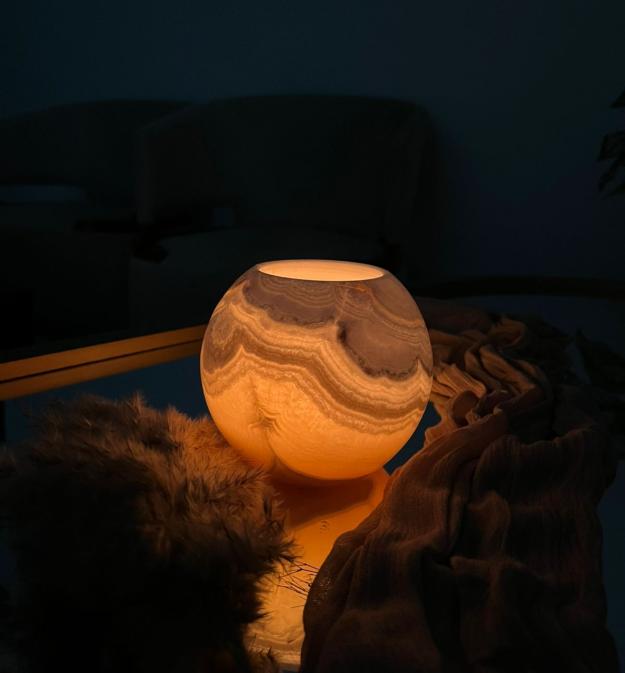 Moon Marble Glow Candle 1 Moon Marble Glow Candle