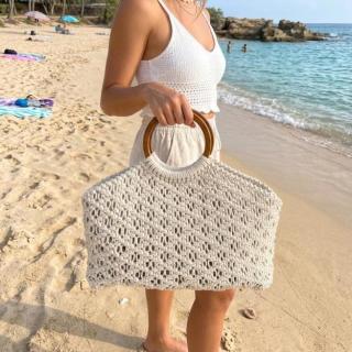 large macrame bag