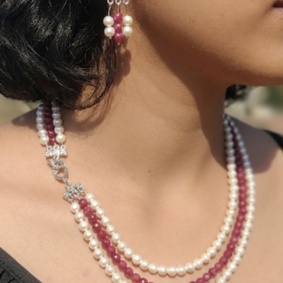 Ruby Bloom Necklace