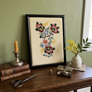 Rectangular Vintage Bouquet Tableau