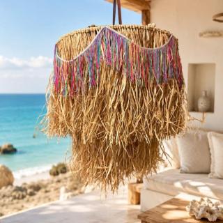 Colorful Fringe Beach Lamp