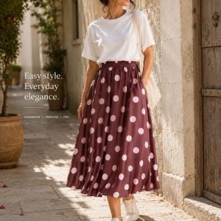 polka dots skirt