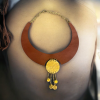 Handmade Genuine leather necklace 02