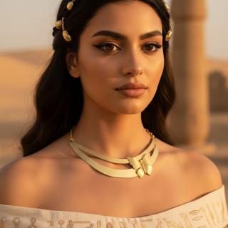 Gold plated brass necklace with textured butterfly (N174XMG)