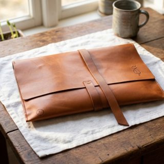 Handmade Leather Laptop Sleeve