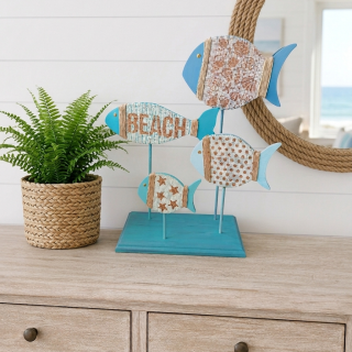 Decorative fish stand