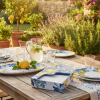 Lemon blue pattern napkin holder