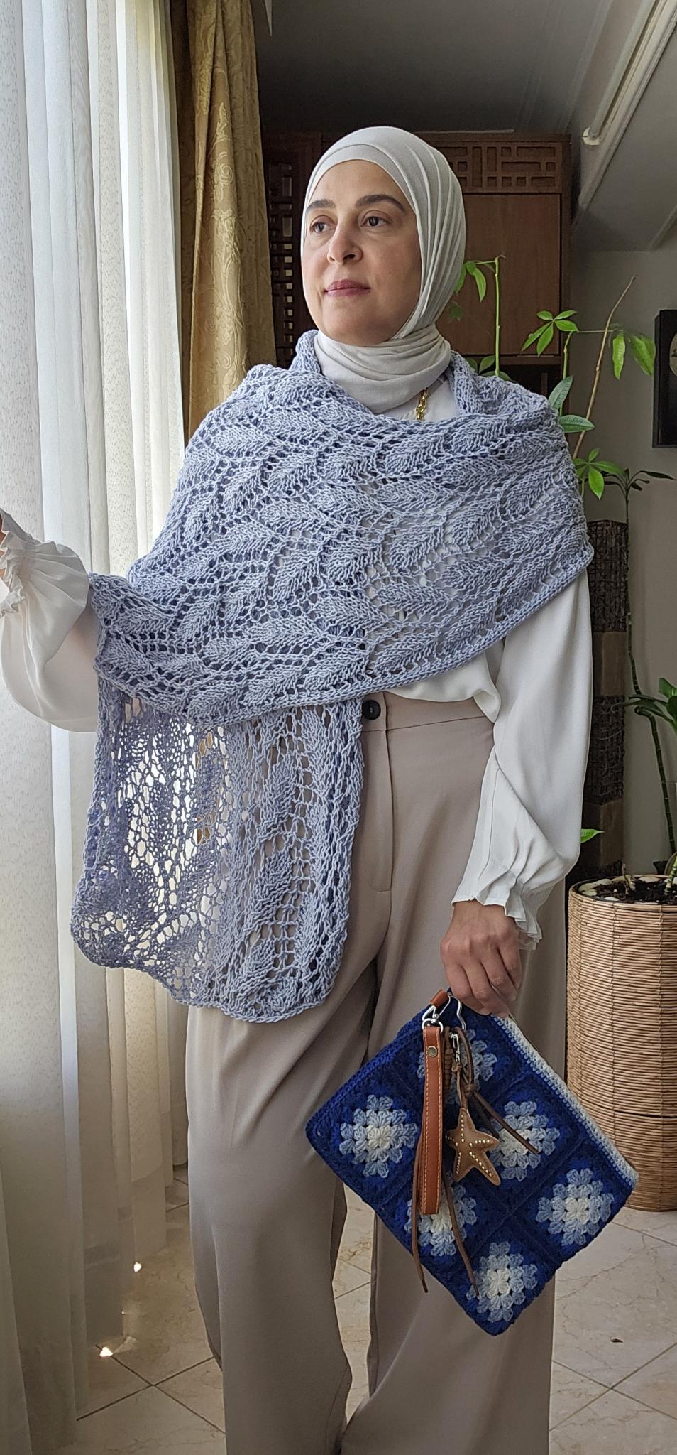 Leaves tricot shawl 3 20260601 121542 scaled