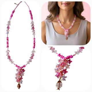 MessoCraft Rose Fish | Stars necklace