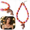 MessoCraft Orange | Rose Druzy Dolphin Necklace