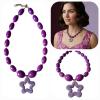 MessoCraft Purple Star Druzy Necklace