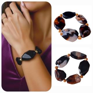 MessoCraft Black Natural Stone Bracelet