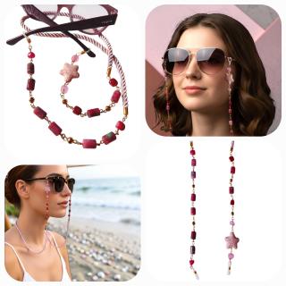 MessoCraft Lilac | Purple Star glasses-chain