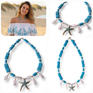 MessoCraft Turquoise Starfish necklace