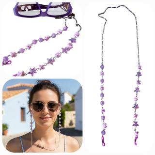 MessoCraft Purple Shell | Stars glasses-chain