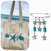 MessoCraft Teal Stars Pin