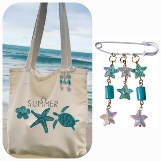 MessoCraft Teal Stars Pin