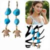 MessoCraft Turquoise | Turtle Earrings