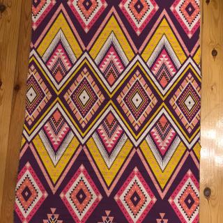 Killim purple and yellow pattern