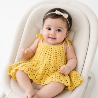 Crochet dress 3 Months