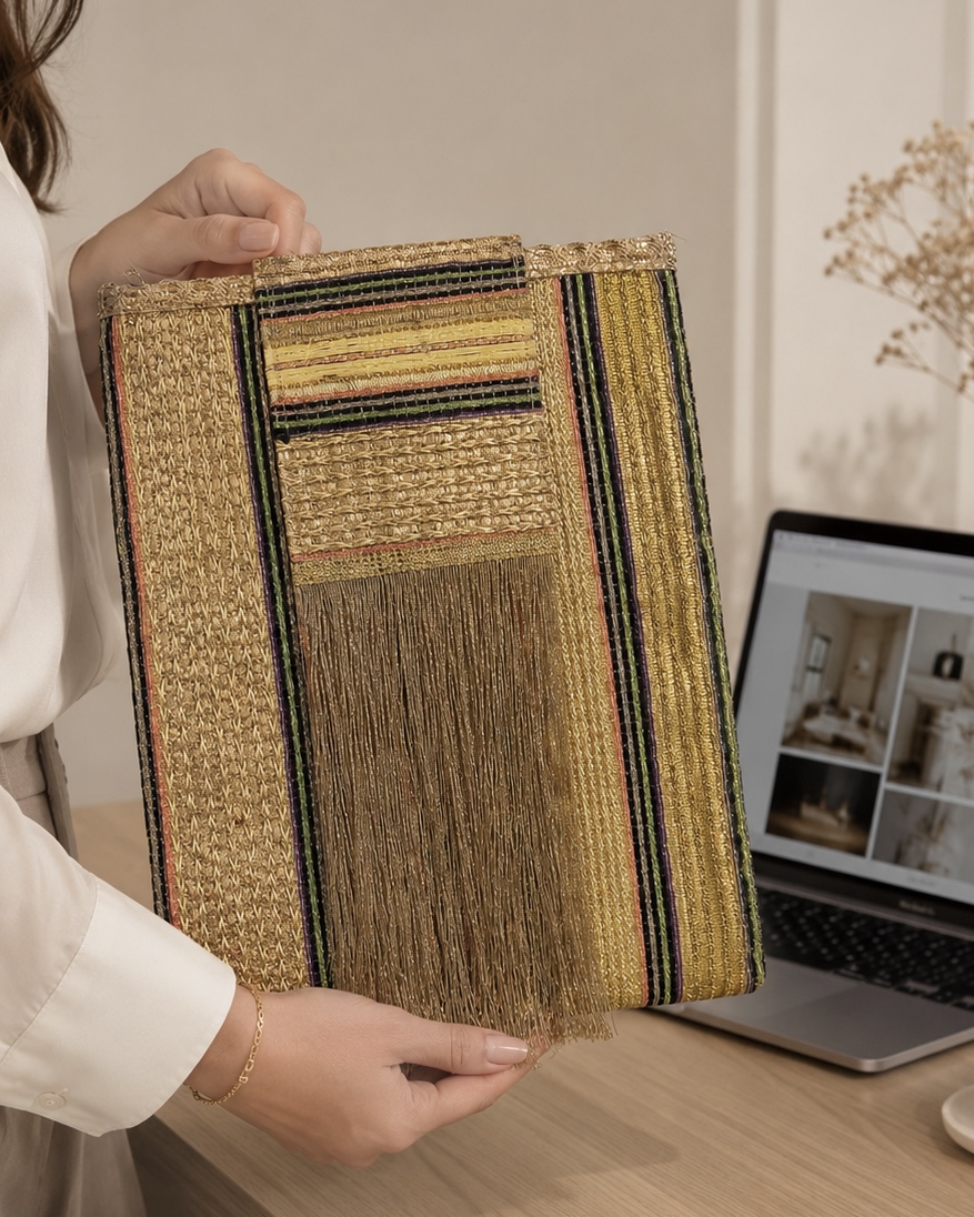 Golden tassels laptop sleeve 1 Golden tassels laptop sleeve