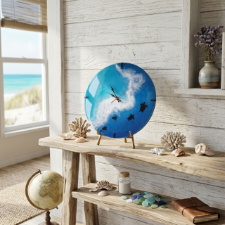 sea turtles wall clock
