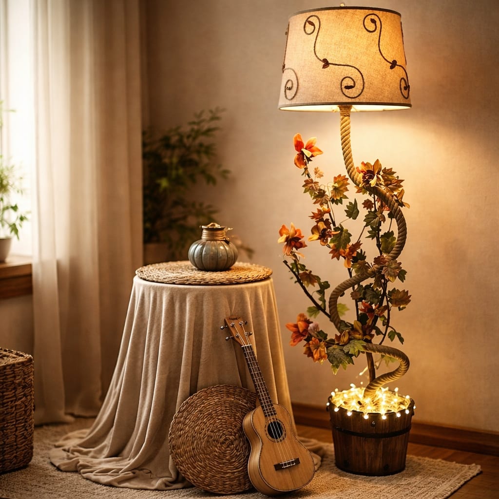 Handmade Floral Root Floor Lamp 1 Handmade Floral Root Floor Lamp