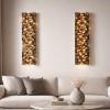 Handmade Illuminated Floral Wall Panels – Set of 2