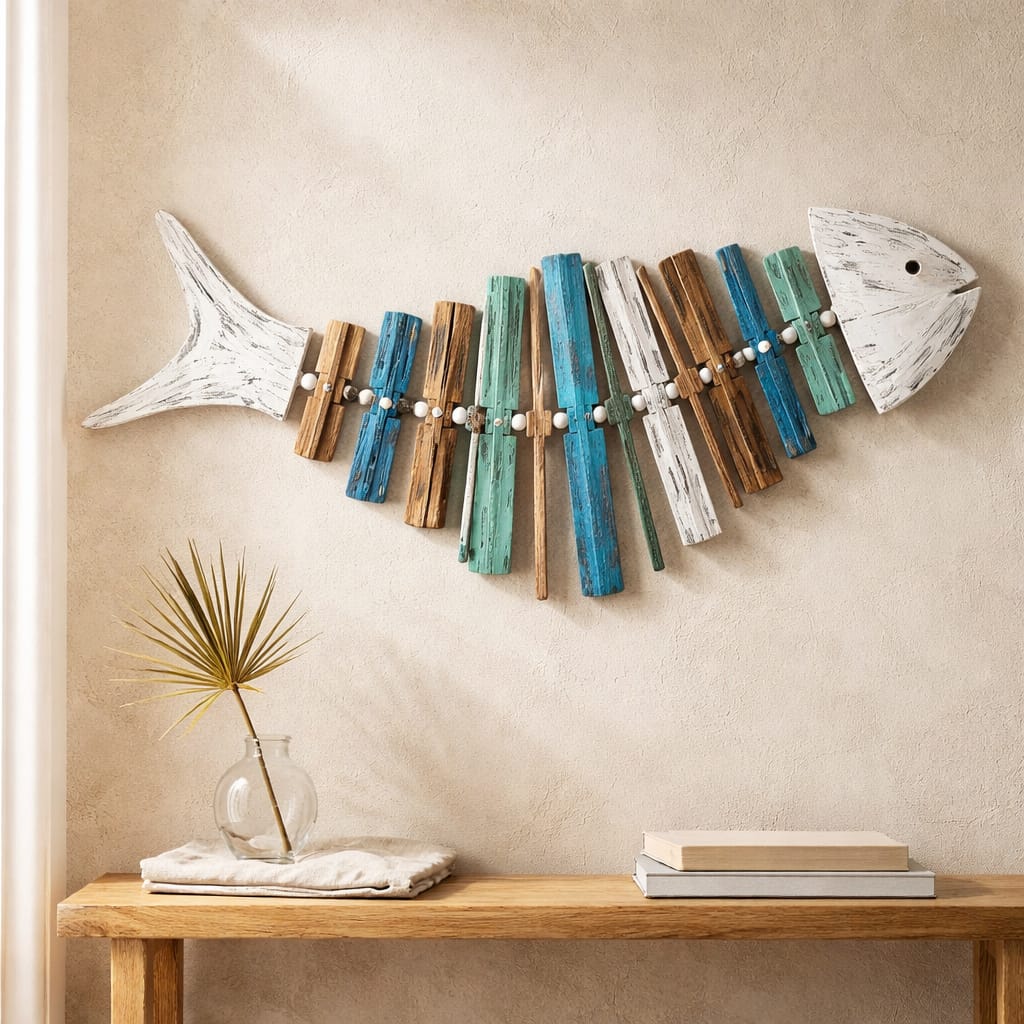 Handmade Rotating Fish Skeleton Wall Hanging 2 IMG 20260411 WA0018