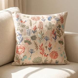 Pastel Flowers Cushion