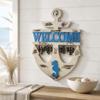 Coastal Welcome Anchor Sign
