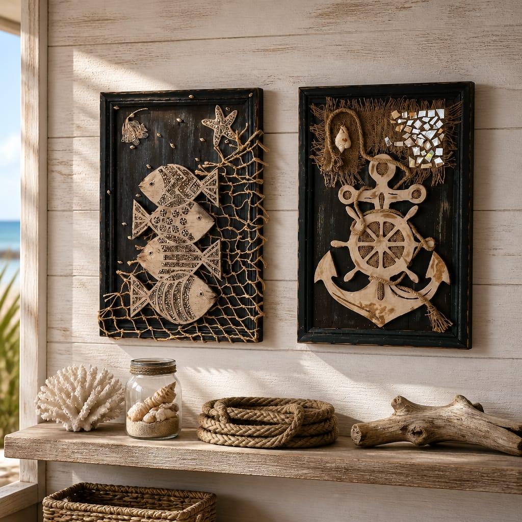 Coastal Nautical Wall Art Set 1 Coastal Nautical Wall Art Set
