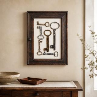 Vintage Wooden Key Holder
