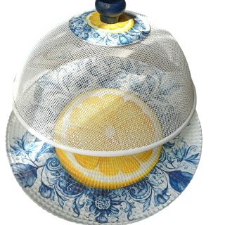 Lemon plate with mesh cover