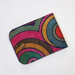 A Small Front pocket Minimalist Handpainted Wallet