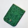 A Small Front pocket Minimalist Wallet with Embossed Abstract Arabic Calligraphy